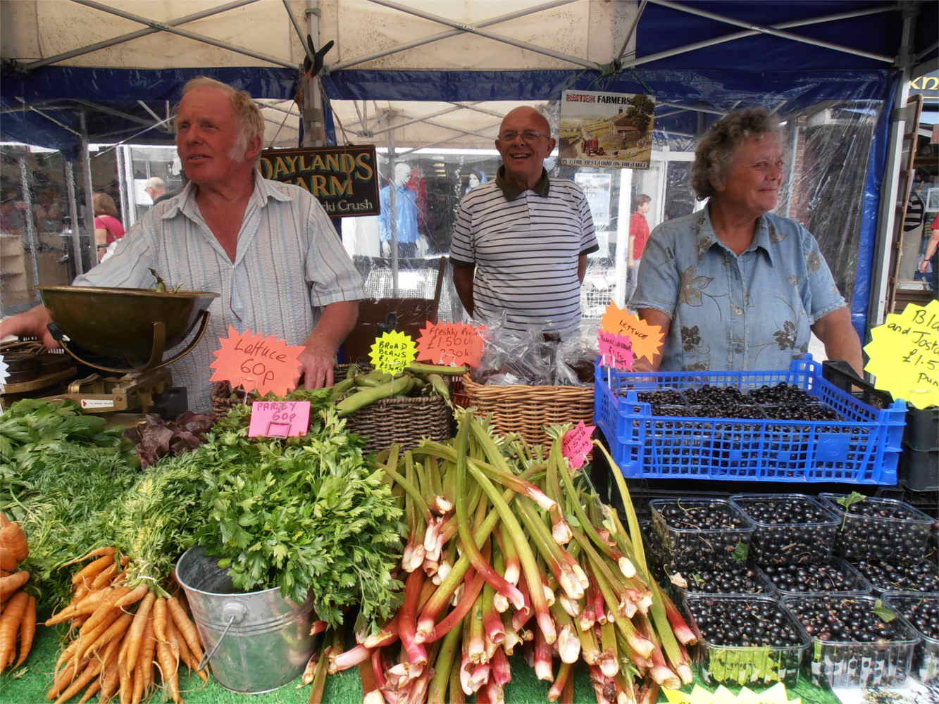 Daylands stall at Shoreham farmers' market